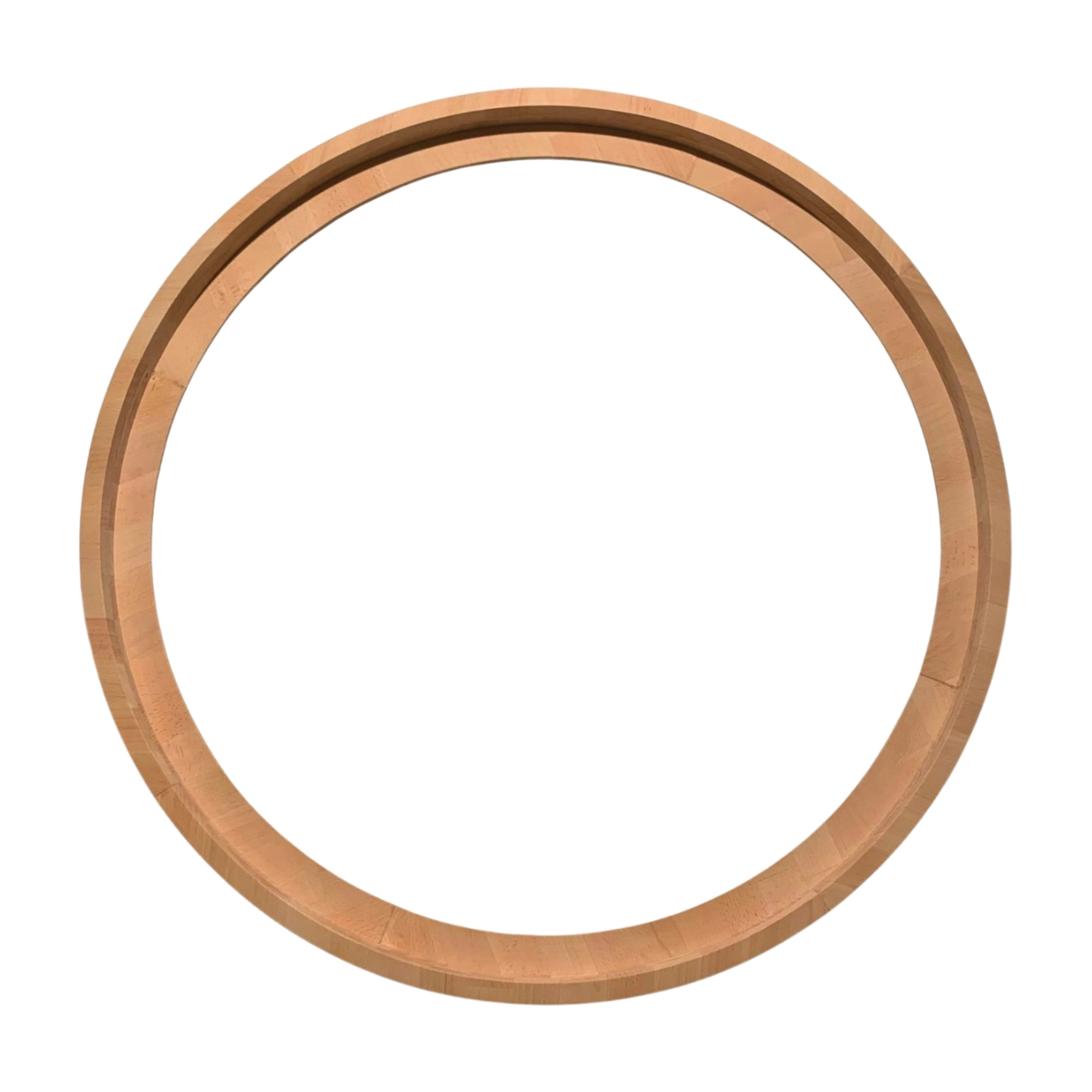 Bilderrahmen rund Buche – ohne Lackierung, 38 mm Tiefe, Ø 15cm bis 205cm – Made in Germany
