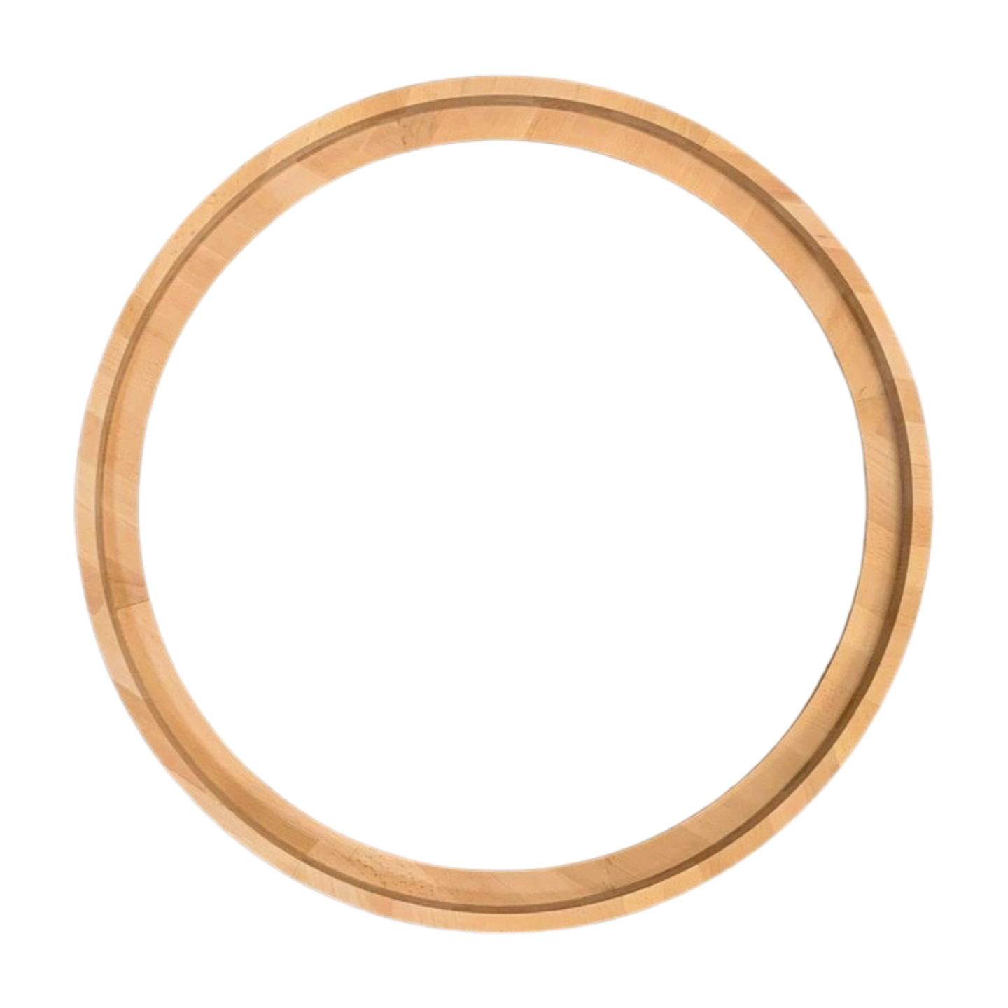 Bilderrahmen rund Buche – ohne Lackierung in 50 mm Stärke, Ø 15cm bis 205cm – Made in Germany